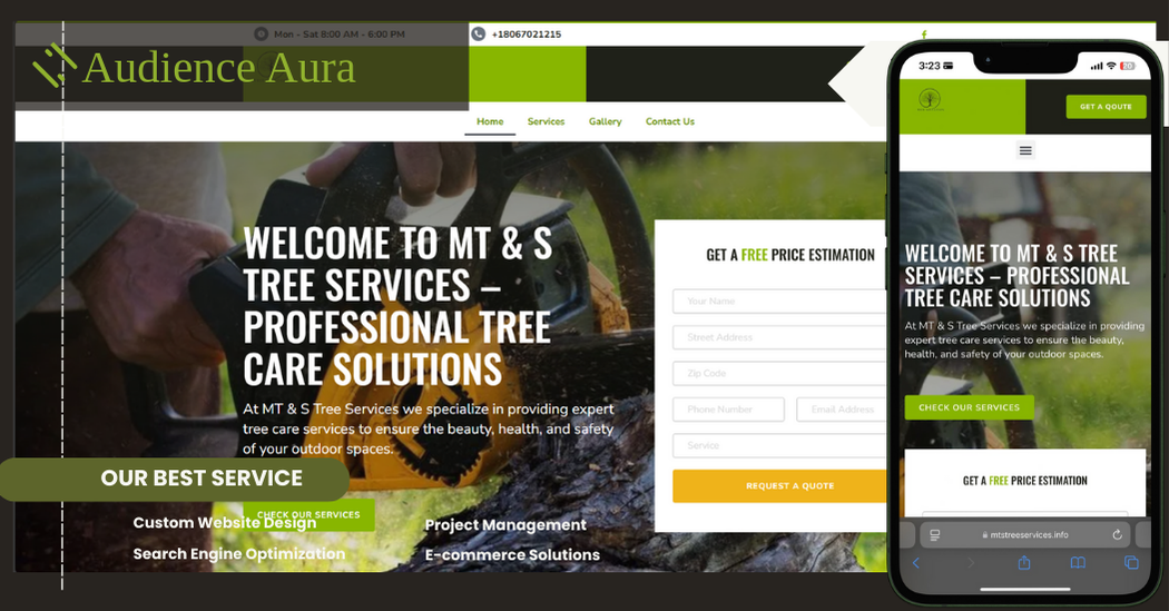 MT&S Tree Services Website